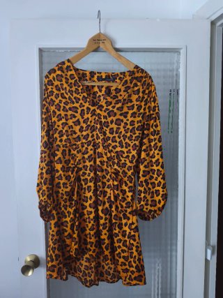 Vestido corto Sfera estampado animal print
