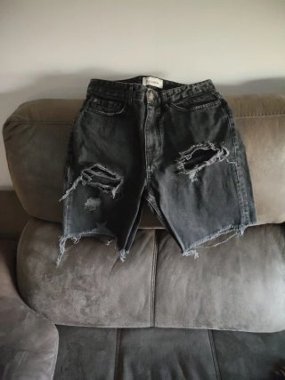 Pantalón vaquero negro Pull&Bear Talla 36