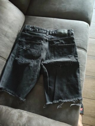 Pantalón vaquero negro Pull&Bear Talla 36