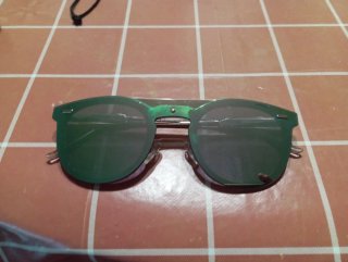 Gafas de sol Kypers plateadas y verde azulado