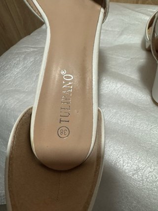 Sandalias tacón plataforma blancas