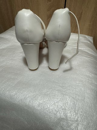 Sandalias tacón plataforma blancas