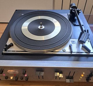 Giradischi Vintage Hi-Fi DUAL 1215 + Amplificatore