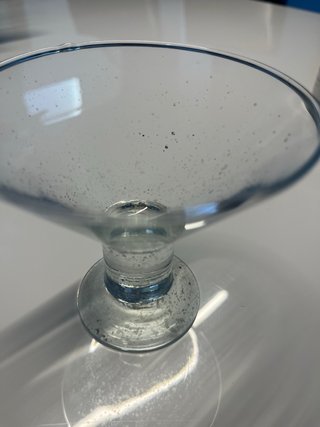 Copas de postre de cristal