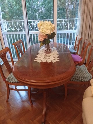Mesa de comedor extensible madera