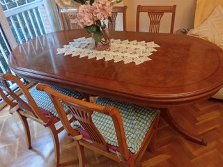 Mesa de comedor extensible madera