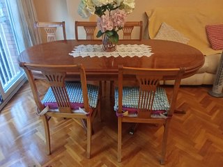 Mesa de comedor extensible madera