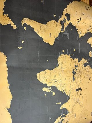 Mapa del mundo para rascar
