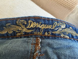 Falda Desigual vaquera mini bordada
