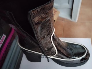 Botines Boutique Cremades Negros Charol