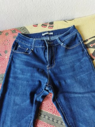 Pantalón vaquero mujer azul