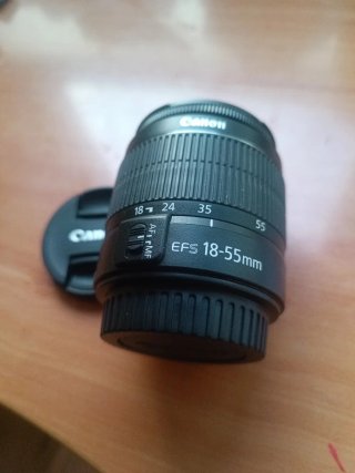 objetivo Canon EFS 18-55mm Negra