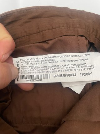 Pantalón Chino Pull and Bear Marrón