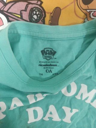 2 Camisetas Patrulla Canina Talla 6 Años