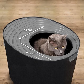 Iris Ohyama caja arena gato cubierta