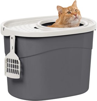 Iris Ohyama caja arena gato cubierta