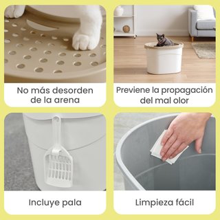 Iris Ohyama caja arena gato cubierta