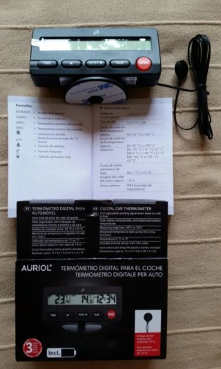 Termómetro digital para el coche Auriol