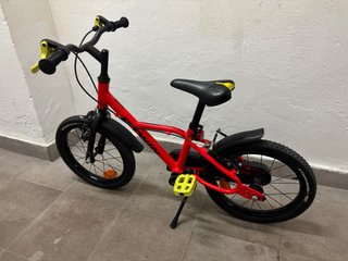 Bicicleta infantil aluminio roja