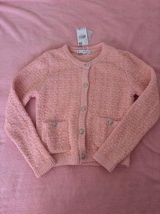 Mango Cárdigan Rosa Talla XS
