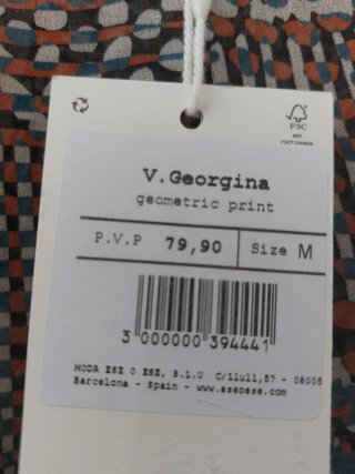 Vestido Ese o Ese Talla M Nuevo con Etiquetas