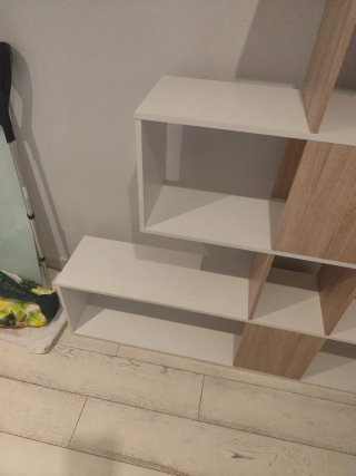 Estantería modular madera asimétrica