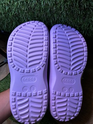 Crocs Baya Platform Clog Morado Talla 37-38