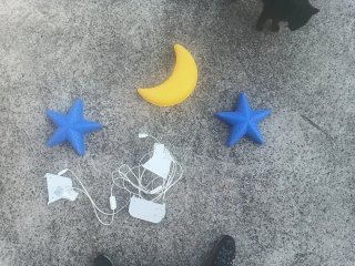 3 Lámparas Luna y Estrellas Ikea