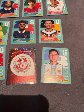 Lote 12 cromos Panini + 4 brillantes