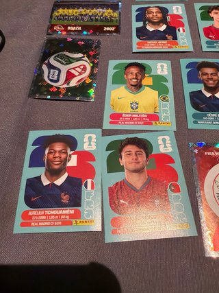 Lote 12 cromos Panini + 4 brillantes