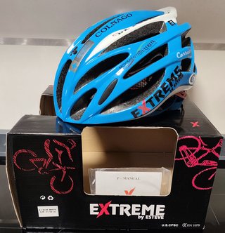 Casco EXTREME E1 Azul/Blanco Talla S/M