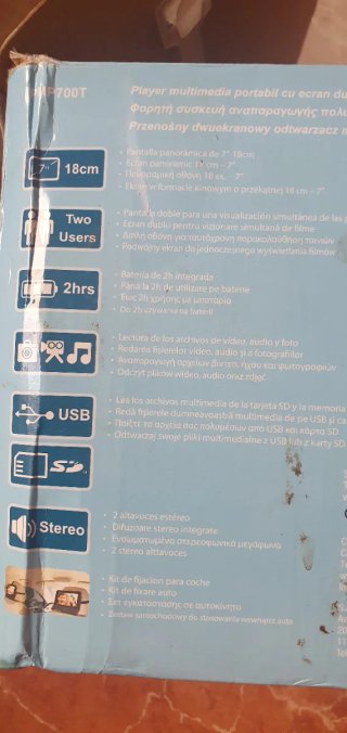 Reproductor multimedia doble pantalla VATECH