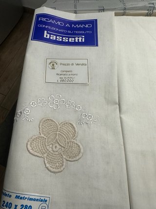 Completo Matrimoniale Bassetti Ricamato
