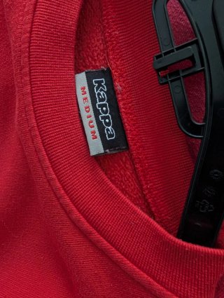 Sudadera Kappa Roja Vintage