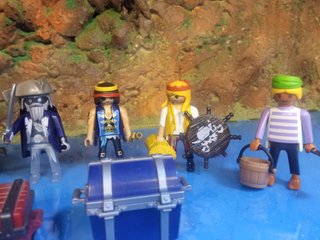 Grupo de 7 Piratas Playmobil
