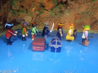 Grupo de 7 Piratas Playmobil