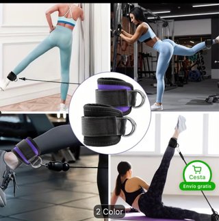 Tobilleras para polea de gym (2 unidades)