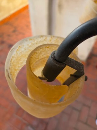 Lámpara de techo metálica 3 brazos