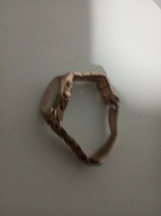 Reloj de pulsera mujer dorado y marrón