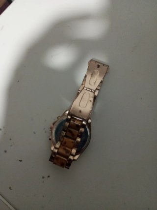 Reloj de pulsera mujer dorado y marrón