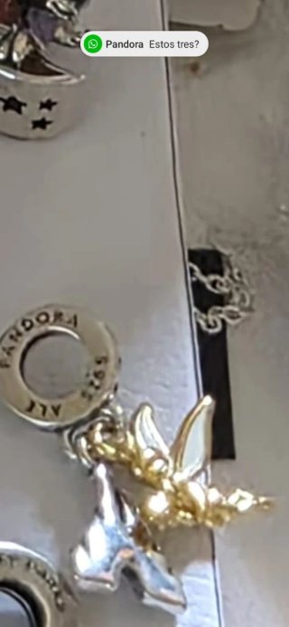 Pulsera Pandora Plata y Oro con Abalorios