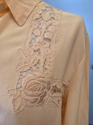 Camicetta donna seta vintage L