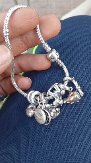 Pulsera Pandora Plata 925 ALE con 7 Charms