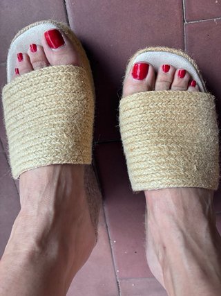 Sandalias Mimmi Tacon Alto Beige Talla 38