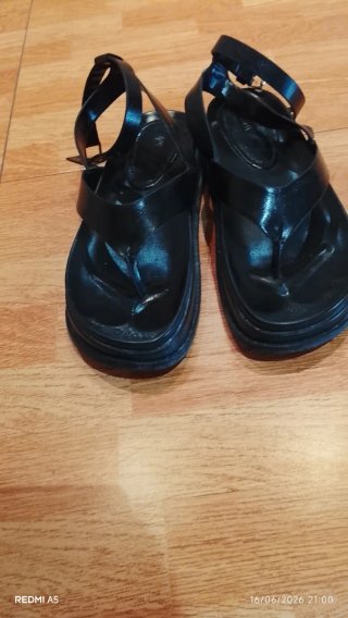 Sandalias Zara Plataforma Tira Tobillo