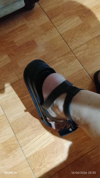 Sandalias Zara Plataforma Tira Tobillo