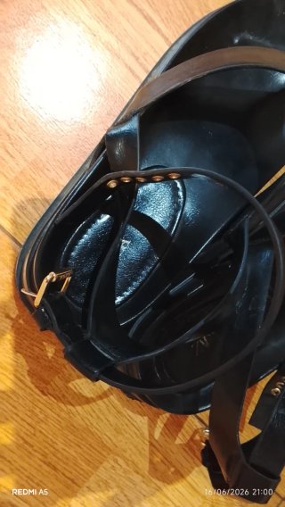 Sandalias Zara Plataforma Tira Tobillo