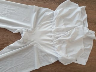 Alo Yoga 2 en 1 Capri Mallas Cortas Blancas