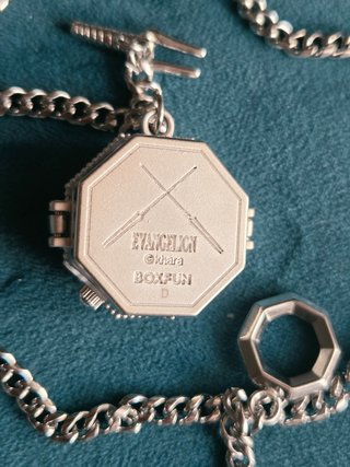 Evangelion Boxfun Quartz Pocket Watch EVA01 Secret