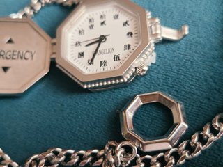 Evangelion Boxfun Quartz Pocket Watch EVA01 Secret